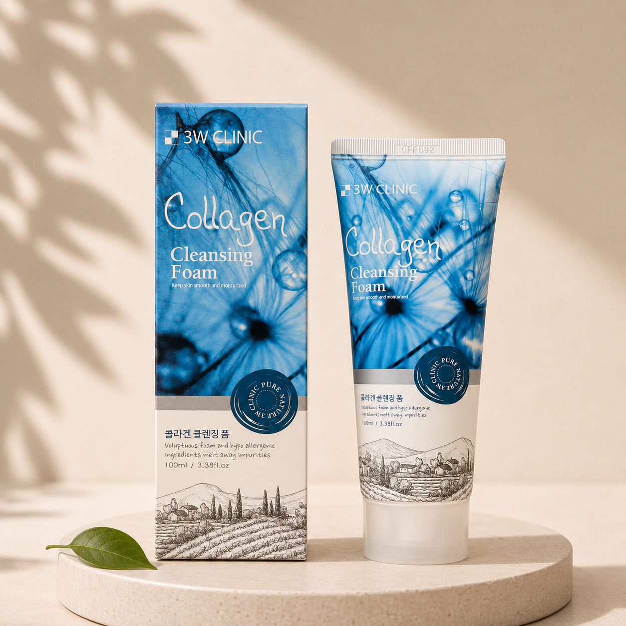 فوم شستشوی صورت کلاژن 3W Clinic مدل Collagen Cleansing Foam